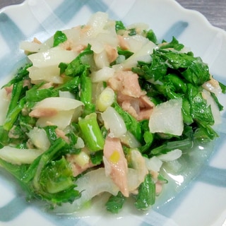 シーチキンと菊菜の炒め物☆